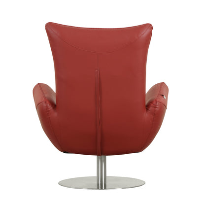 Tabby Genuine Leather Swivel Lounge Chair