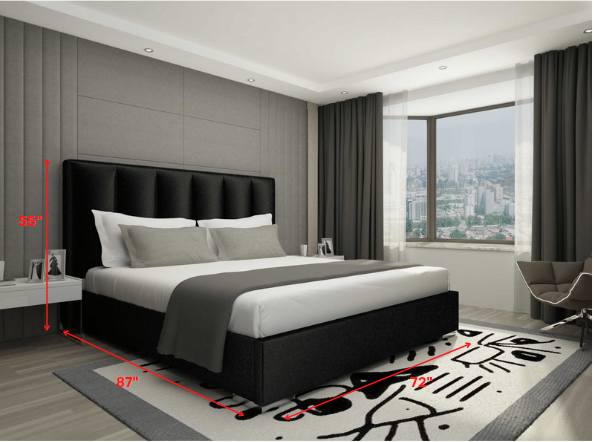 Enzo Velvet Bed