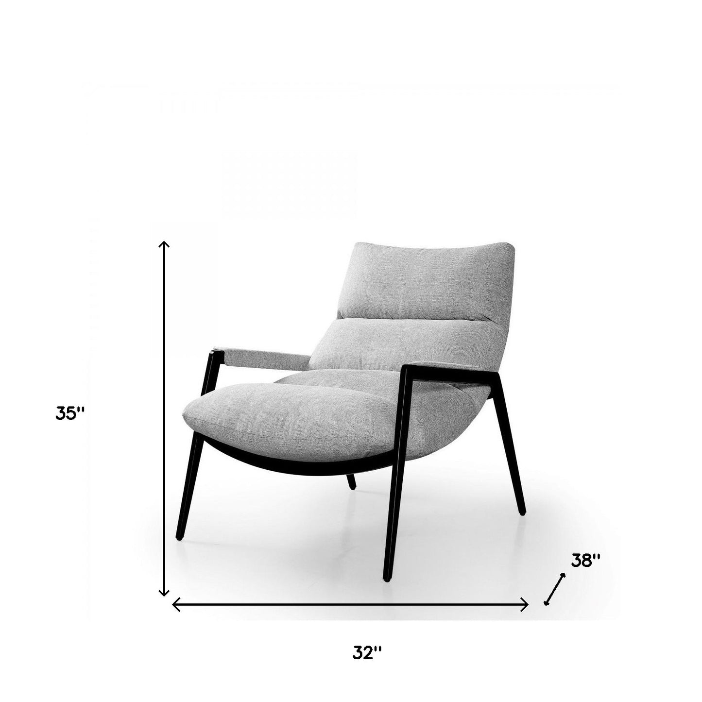 Shadow Polyester And Black Solid Color Arm Chair